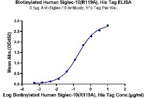 SIGLEC10 Protein (AA 17-546, Arg119Ala-Mutant) (His-Avi Tag,Biotin)