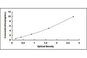 Typical standard curve (GPIHBP1 ELISA Kit)