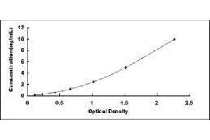 Typical standard curve (Galectin 3 ELISA Kit)