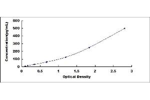 Typical standard curve