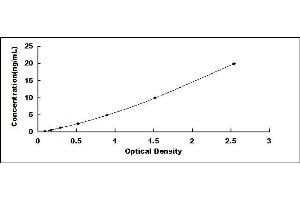 Typical standard curve (PKC alpha ELISA Kit)