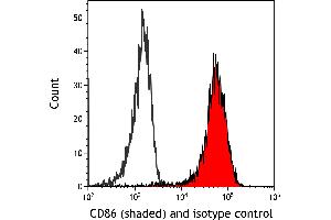 Flow Cytometry (FACS) image for anti-CD86 (CD86) (AA 31-245) antibody (ABIN7453375)