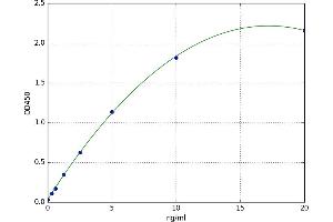 A typical standard curve