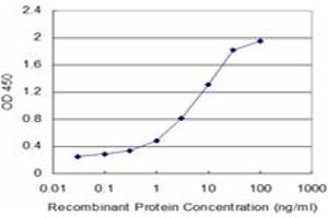 Detection limit for recombinant GST tagged FAS is approximately 0. (FAS Antikörper  (AA 20-119))