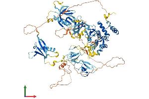 AlphaFold protein structure predicition of Mouse Recombinant Prkd3 Protein, UniprotID Q8K1Y2