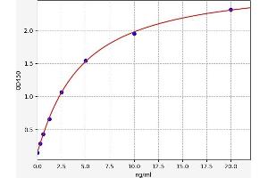 Typical standard curve (Fibrillin 3 ELISA Kit)