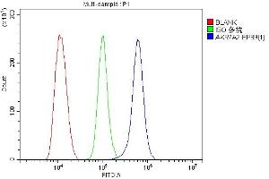 Flow Cytometry analysis of THP-1 cells using anti-AKR7A2 antibody (ABIN7601157).