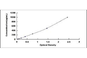 Typical standard curve (FGF7 ELISA Kit)