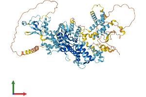 AlphaFold protein structure predicition of Human Recombinant THAP9 Protein, UniprotID Q9H5L6