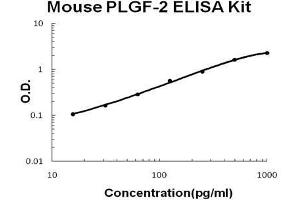 Mouse PLGF-2 PicoKine ELISA Kit standard curve (PLGF ELISA Kit)