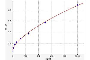 Typical standard curve (AKT2 ELISA Kit)