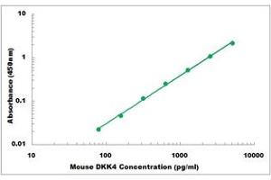 Representative Standard Curve (DKK4 ELISA Kit)