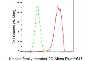 Flow cytometric analysis of Kinesin family member 2C expression in HAP-1 cells using Kinesin family member 2C antibody (ABIN7799205), 1:2,000). (Rekombinanter KIF2C Antikörper)