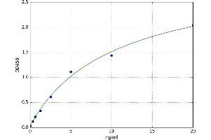 A typical standard curve