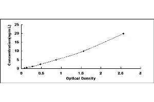 Typical standard curve (LTA4H ELISA Kit)