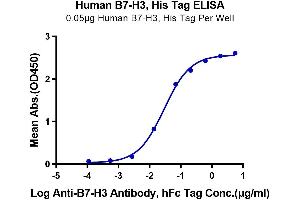 Immobilized Human B7-H3, His Tag at 0. (CD276 Protein (CD276) (AA 29-245) (His tag))
