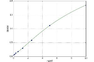 A typical standard curve (LIPC ELISA Kit)