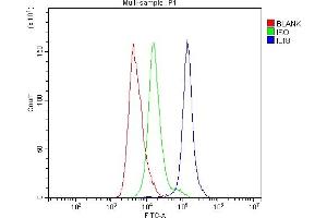 Flow Cytometry analysis of mouse spleen tissues using anti-IL18 antibody (ABIN7601462). (IL-18 Antikörper  (AA 36-177))