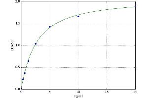 A typical standard curve (TIMP3 ELISA Kit)