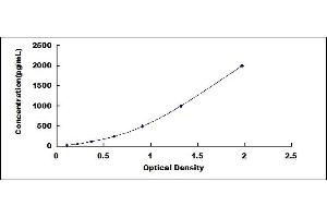 Typical standard curve (C19ORF80 ELISA Kit)