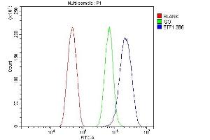 Flow Cytometry analysis of HEPA1-6 cells using anti- eRF1/ETF1 antibody (ABIN7602625). (ETF1 Antikörper  (AA 9-342))