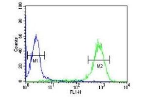 Flow Cytometry (FACS) image for anti-delta-Like 2 Homolog (DLK2) (AA 353-380) antibody (ABIN3028612)
