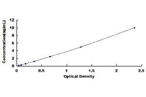 Typical standard curve