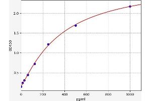 Typical standard curve (CCL19 ELISA Kit)