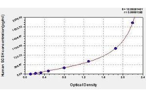 Typical standard curve (SGSH ELISA Kit)