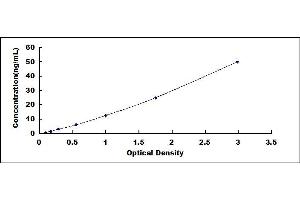 Typical standard curve (ADRBK2 ELISA Kit)