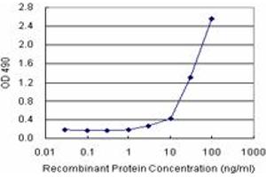 Sandwich ELISA detection sensitivity ranging from 3 ng/mL to 100 ng/mL. (NUMB (Human) Matched Antibody Pair)