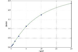 A typical standard curve (WNT3A ELISA Kit)