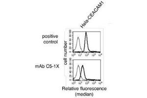 Flow Cytometry (FACS) image for anti-Carcinoembryonic Antigen-Related Cell Adhesion Molecule 1 (CEACAM1) antibody (ABIN614759) (CEACAM1 Antikörper)