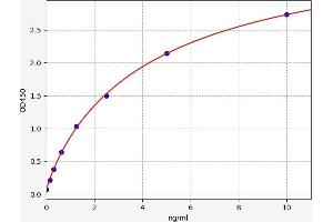 Typical standard curve (NR1I2 ELISA Kit)