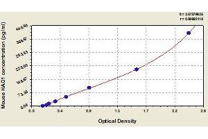 Typical standard curve (HAO1 ELISA Kit)