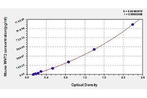 Typical standard curve (WNT2 ELISA Kit)