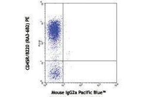Flow Cytometry (FACS) image for anti-SLAM Family Member 6 (SLAMF6) antibody (Pacific Blue) (ABIN2662362) (SLAMF6 Antikörper  (Pacific Blue))