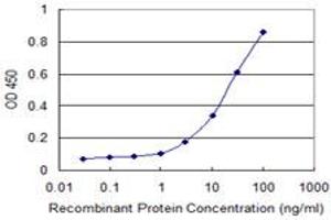 Detection limit for recombinant GST tagged IL1A is 1 ng/ml as a capture antibody. (IL1A Antikörper  (AA 172-271))