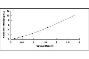 Typical standard curve (PEX2 ELISA Kit)