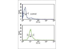 Flow Cytometry (FACS) image for anti-Cytochrome P450, Family 51, Subfamily A, Polypeptide 1 (CYP51A1) antibody (ABIN3003944) (CYP51A1 Antikörper)