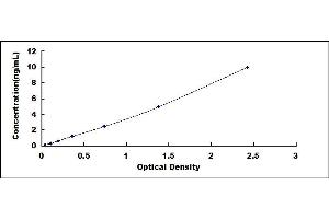 Typical standard curve (FcRn ELISA Kit)