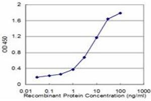 Detection limit for recombinant GST tagged FADS1 is approximately 0. (FADS1 Antikörper  (AA 1-99))