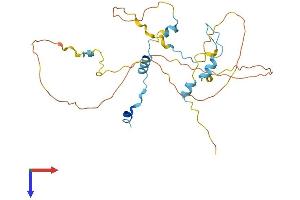 AlphaFold protein structure predicition of Mouse Recombinant Oser1 Protein, UniprotID Q9D722