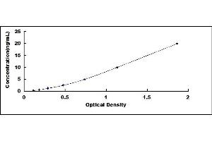 Typical standard curve (FUT2 ELISA Kit)