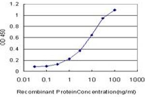 ELISA image for anti-Dishevelled, Dsh Homolog 3 (Drosophila) (DVL3) (AA 1-100) antibody (ABIN560674)