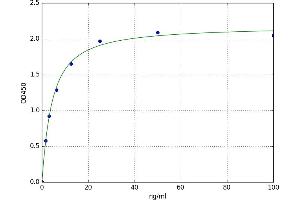 A typical standard curve (alpha Fetoprotein ELISA Kit)