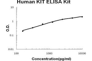 Human KIT/SCFR PicoKine ELISA Kit standard curve (KIT ELISA Kit)