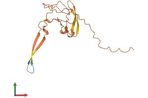 AlphaFold protein structure predicition of Human Recombinant DIAPH2-AS1 Protein, UniprotID Q14236