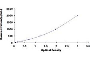 Typical standard curve (C1QC ELISA Kit)