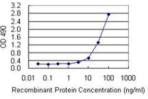 Sandwich ELISA detection sensitivity ranging from 3 ng/mL to 100 ng/mL. (LTBR (Human) Matched Antibody Pair)